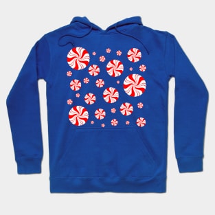 Round Peppermint Christmas Pattern Hoodie